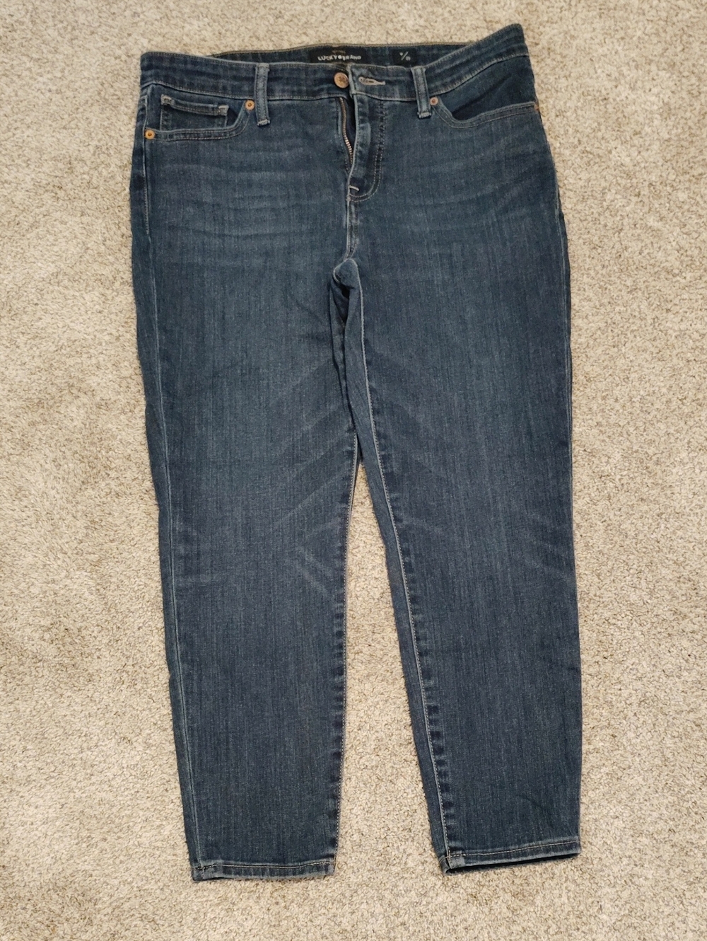 Lucky Brand Ava Crop Women's Dark Blue Jeans